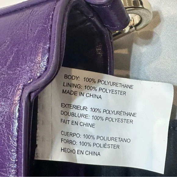 Steve Madden Deep Purple Crossbody Clutch Purse - Picture 7 of 16